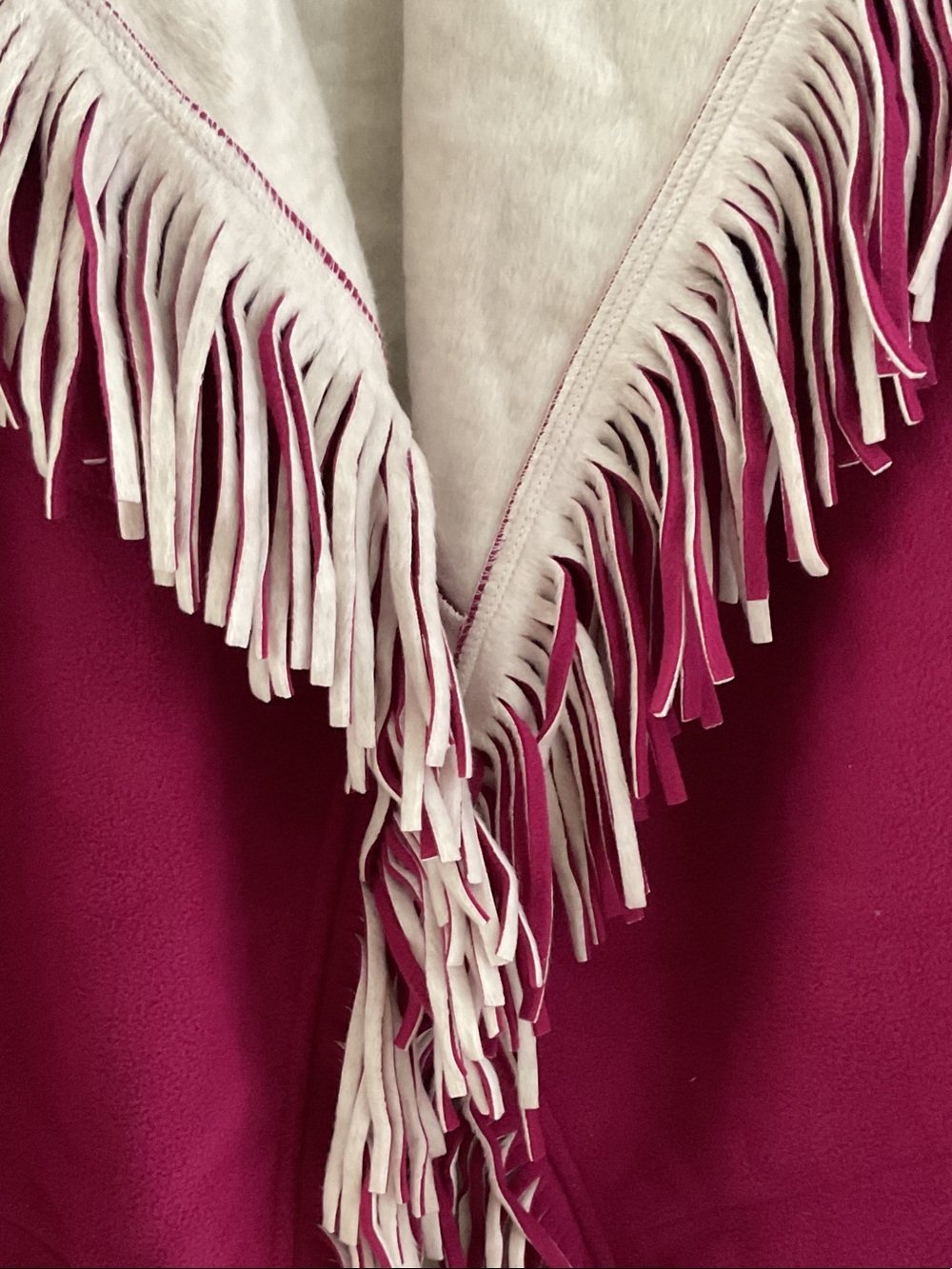 Susan Graver Bonded Polar Fleece Open Front Jacket with Fringe Shawl Collar - Picture 2 of 7